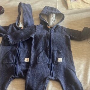 Carter's Soft Gray/Blue Raccoon Baby Outfit